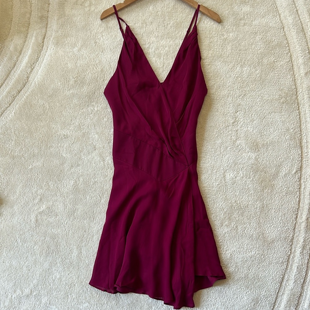 Haute Hippie Raspberry Mini Dress